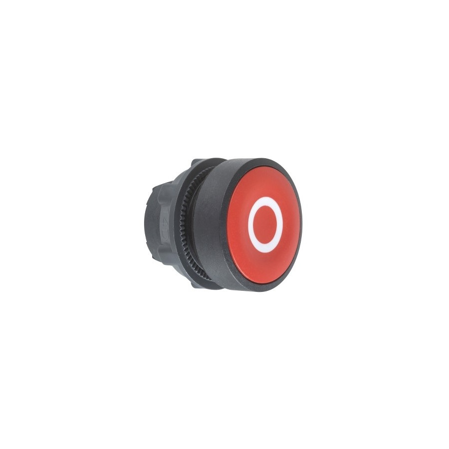 ZB5AA432 - Harmony XB5 - tête bouton poussoir - affleurant - Ø22 - rouge - texte 'O' - Schneider 