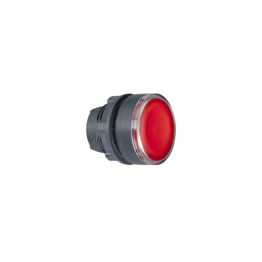 ZB5AA48 - Harmony tête de bouton poussoir - Ø22 - pour insertion étiquette - rouge - Schneider 
