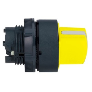 ZB5AD305 - Harmony XB5 - tête bouton tournant à manette - Ø22 - 3 posit fixes - jaune - Schneider 