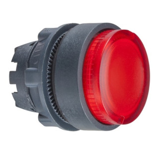 ZB5AH43 - Harmony XB5 - tête bouton pousser-pousser lumineux - Ø22 - dépassant - rouge - Schneider 