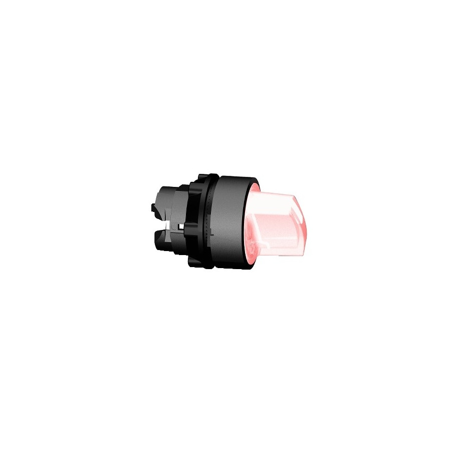 ZB5AK1243 - Harmony XB5 - tête bouton à manette lumineux - Ø22 - 2 pos fix - rouge - Schneider 