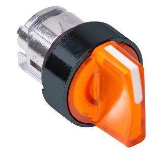 ZB5AK1753 - Harmony XB5 - tête bouton à manette lumineux - Ø22 - 3 pos rap GC - orange - Schneider 