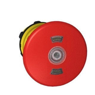 ZB5AT8643M - Harmony - tête de arrêt d'urgence lumineux Ø40mm - pousser tirer - Ø22 - rouge - Schneider 