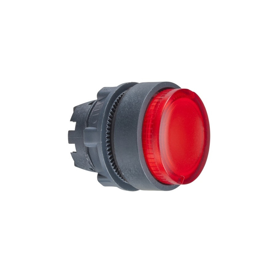 ZB5AW143 - Harmony XB5 - tête bouton poussoir lumineux DEL - Ø22 - dépassant - rouge - Schneider 