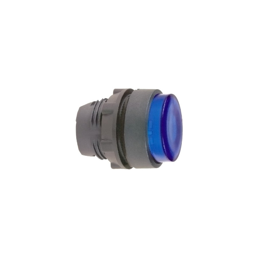 ZB5AW163 - Harmony XB5 - tête bouton poussoir lumineux DEL - Ø22 - dépassant - bleu - Schneider 