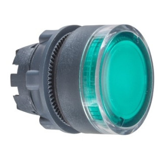 ZB5AW333 - Harmony XB5 - tête bouton poussoir lumineux DEL - Ø22 - vert - Schneider 