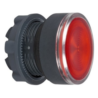 ZB5AW343S - Harmony XB5 - tête bouton poussoir lumineux DEL - Ø22 - strié - rouge - Schneider 