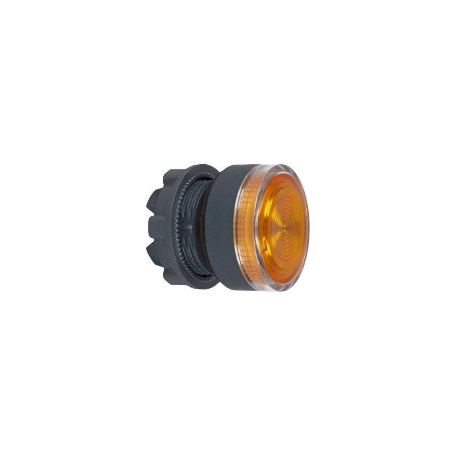 ZB5AW353S - Harmony XB5 - tête bouton poussoir lumineux DEL - Ø22 - strié - orange - Schneider 