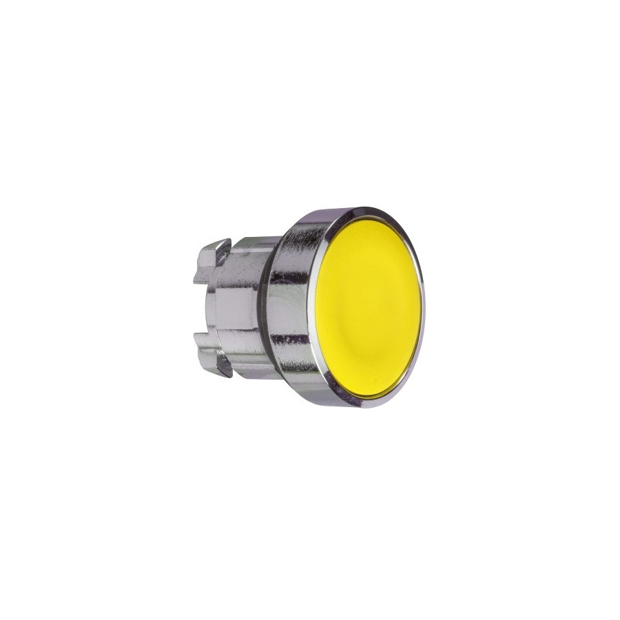 ZB5AW583 - Harmony XB5 - tête bouton poussoir lum DEL - Ø22 - capuchonné - jaune - Schneider 