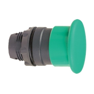 ZB5AW733 - Harmony XB5 - tête bouton coup de poing lumin DEL - Ø40 - pousser tourn - vert - Schneider 