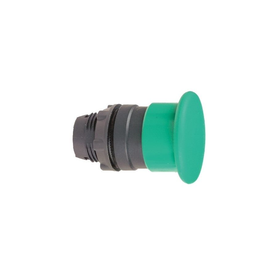 ZB5AW733 - Harmony XB5 - tête bouton coup de poing lumin DEL - Ø40 - pousser tourn - vert - Schneider 