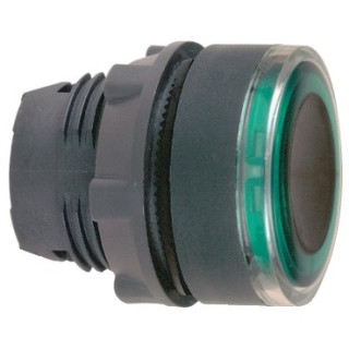 ZB5AW933 - Harmony XB5 - tête bouton poussoir lumineux DEL - Ø22 - anneau - vert - Schneider 