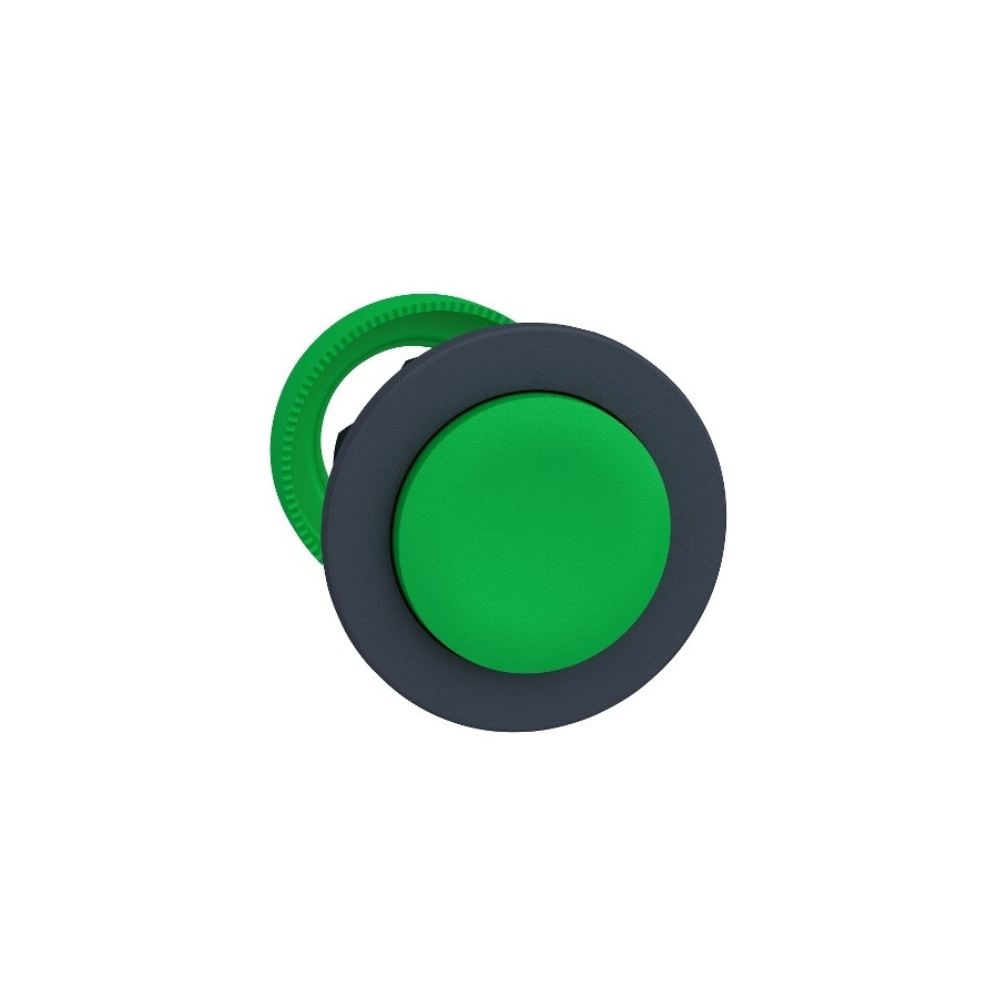 ZB5FL3 - Harmony XB5 - tête bouton poussoir à impulsion - Ø22 - flush - dépassant - vert - Schneider 