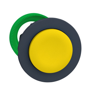 ZB5FL5 - Harmony XB5 - tête bouton poussoir à impulsion - Ø22 - flush - dépassant - jaune - Schneider 