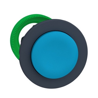 ZB5FL6 - Harmony XB5 - tête bouton poussoir à impulsion - Ø22 - flush - dépassant - bleu - Schneider 