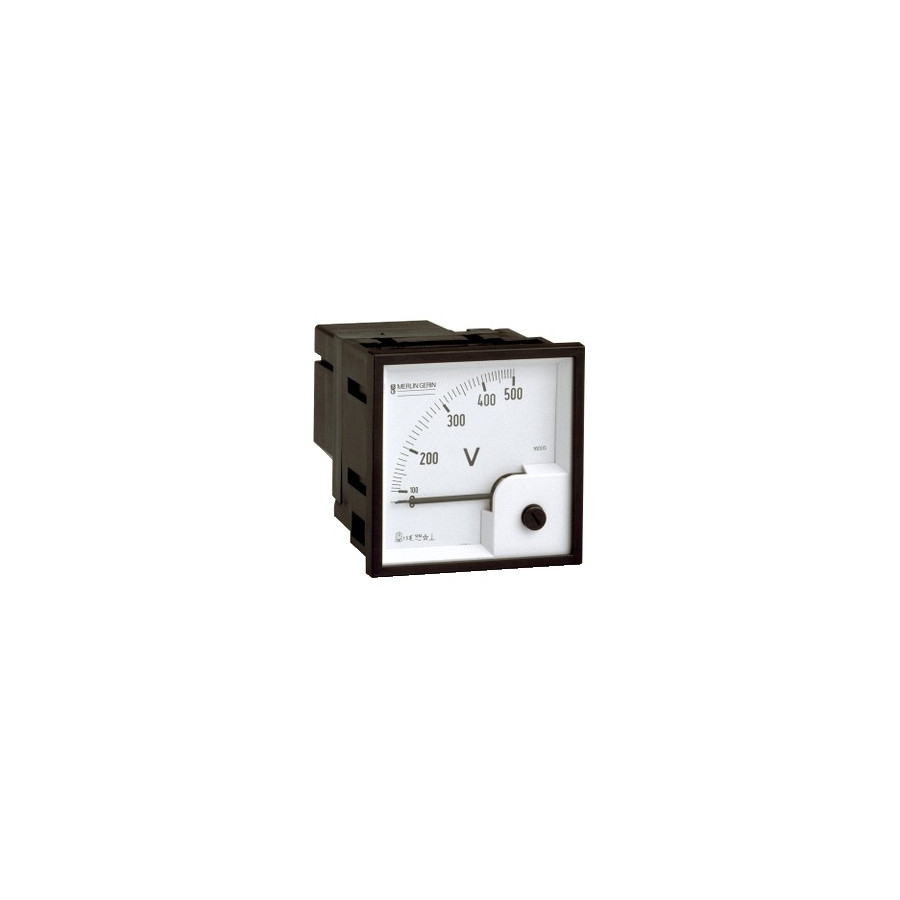 16075 - PowerLogic - voltmètre analogique - encastré - 96x96mm - 0 à 500 V - Schneider 