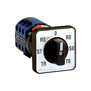 16018 - PowerLogic - commutateur de voltmètre 7 positions - encastré - 48x48mm - 500 V - Schneider 