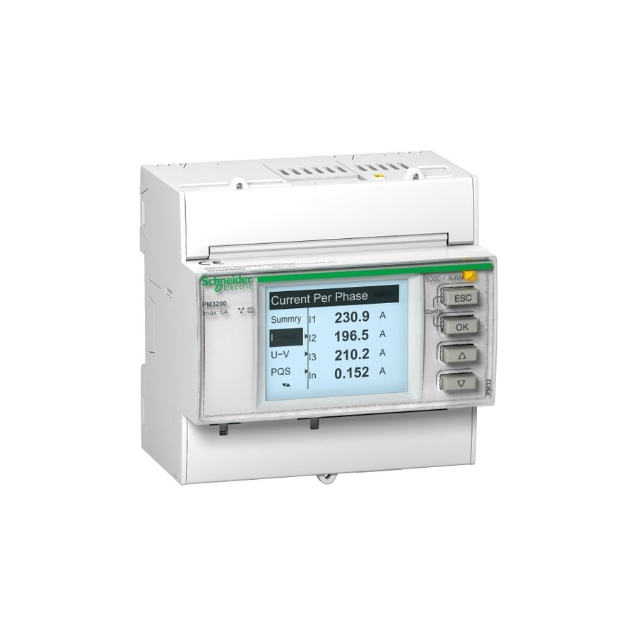METSEPM3200 - PowerLogic - centrale de mesure - PM3200 - modulaire - Schneider 