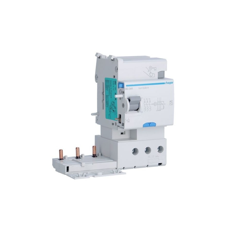 BD341 - Bloc Differentiel 3p 40a 30ma Type Ac - Hager 