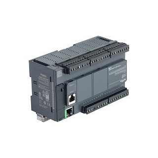 TM221CE40T - Modicon M221, Contrôleur 40e/s Pnp, Port Ethernet+série, 24vcc - Schneider 