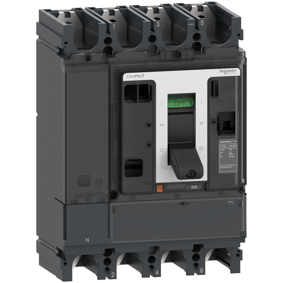 C404400DS - Compact Nsx400 Na Dc - Interrupteur Sectionneur Cc - 400a - 4p - Montage Fixe - Schneider 