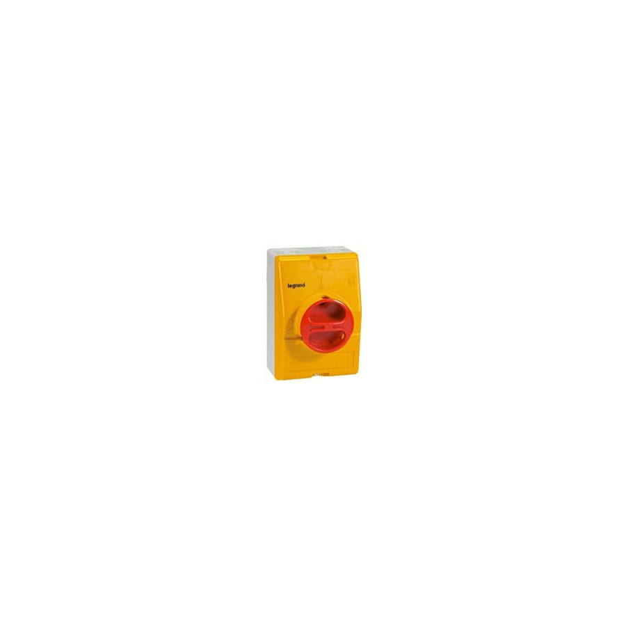 022183 - Interrupteur-sectionneur rotatif complet de proximité - 4p neutre à gauche - 25a - Legrand 