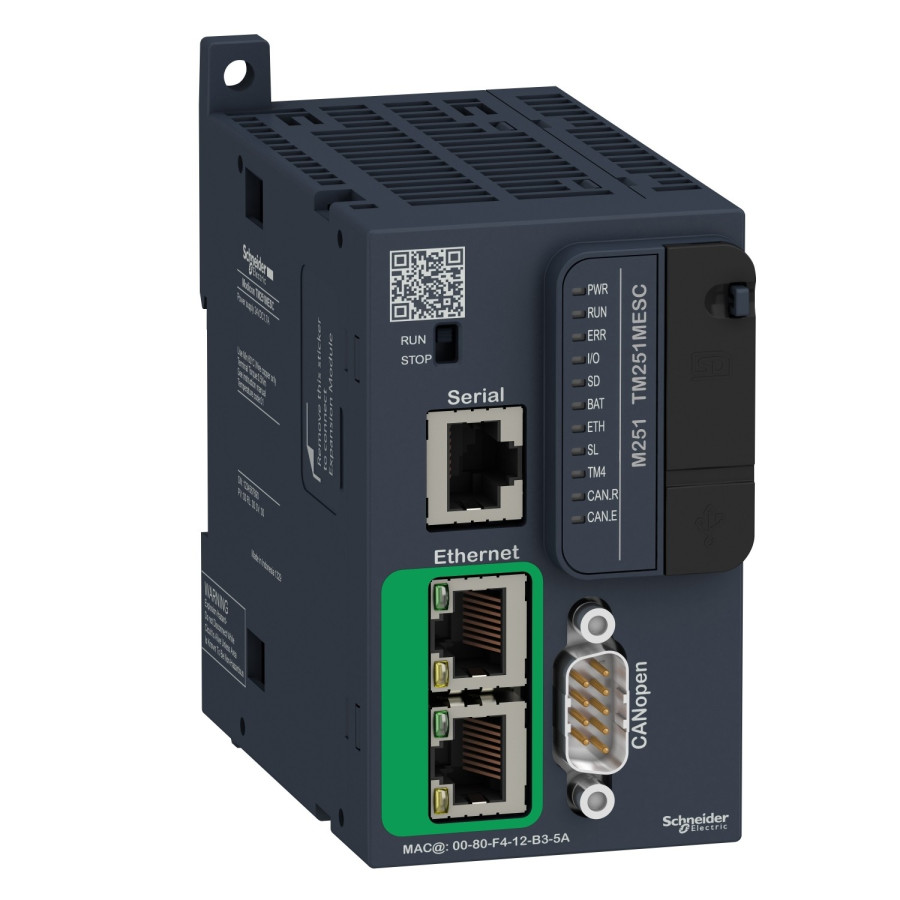 TM251MESC - Modicon M251, Contrôleur, Ports Ethernet+canopen Maître+série, 24vcc - Schneider 