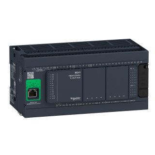 TM241CE40R - Modicon M241, Contrôleur 40e/s Pnp+relais, Ports Ethernet+2 Série, 100/240vca - Schneider 