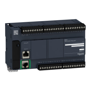 TM221CE40R - Modicon M221, Contrôleur 40e/s Relais, Port Ethernet+série, 100/240vca - Schneider 