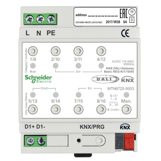 MTN6725-0003 - Knx - Actionneur Éclairage Avec Interface Dali - 1l - 16g - 64 Ballasts - Schneider 