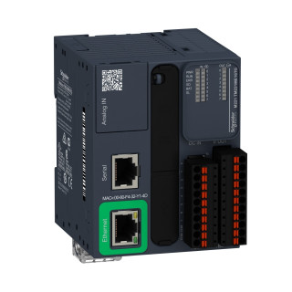 TM221ME16TG - Modicon M221 Book, Contrôleur 16e/s Pnp, Port Ethernet+série, 24vcc, Ressort - Schneider 