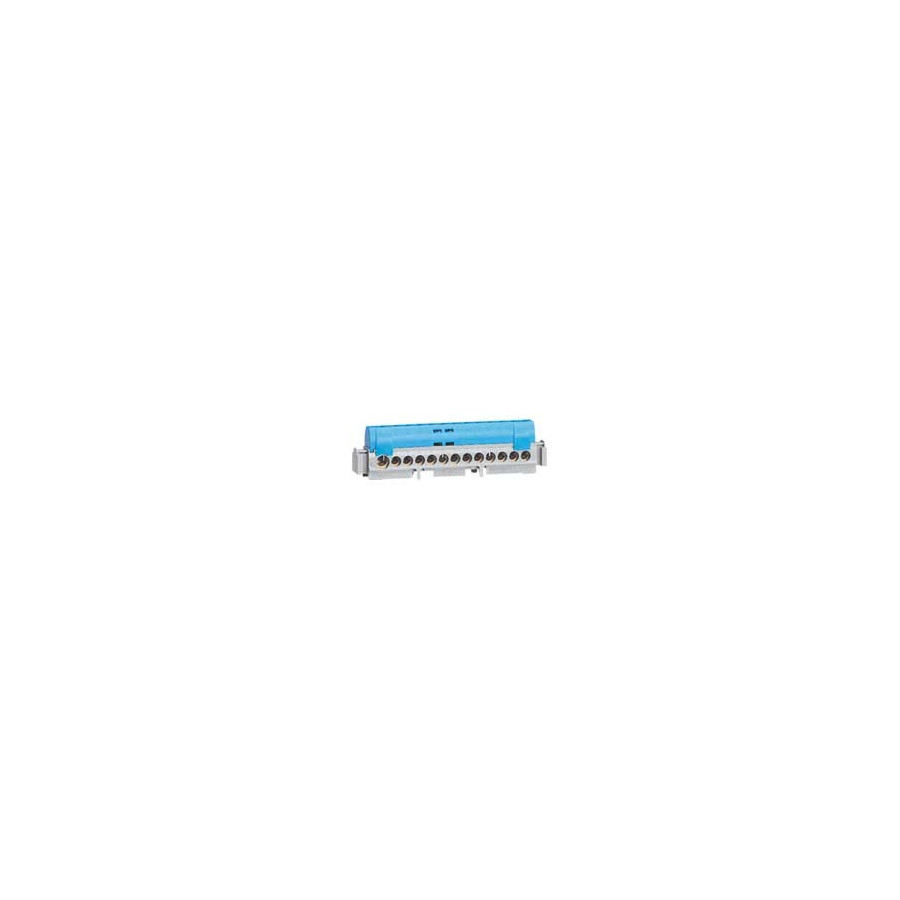 004842 - Bornier De Répartition Isolé Ip2x Neutre - 8x1,5mm² À 16mm² - Bleu - Long.75mm - Legrand 