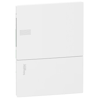MIP21106 - Pragma - mini coffret encastré - 1x6 mod. - portillon opaque blanc - born. Terre - Schneider 