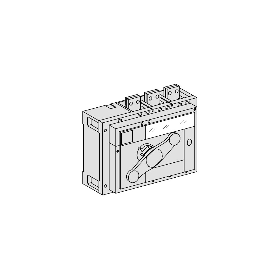 31373 - ComPact INS - InterPact - interrupteur sectionneur INV800 - 800A - 4P - jaune - Schneider 